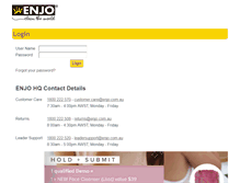 Tablet Screenshot of econnect.enjo.com.au